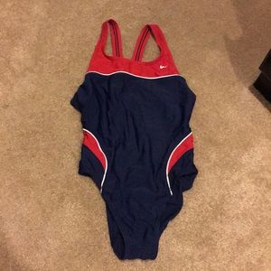 Nike red white and blue speed one piece